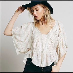 Free People New Romantics Maya Peasant blouse